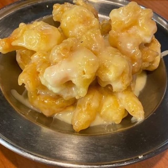 Shirmp with Lemon Sauce.