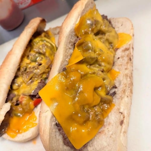 Philly Cheese Steak Sandwich.